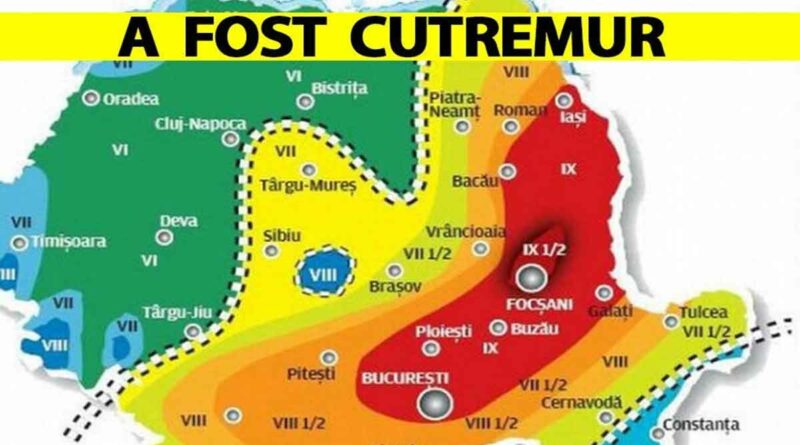 Un nou cutremur in Romania. Unde s-a produs si ce magnitudine a avut