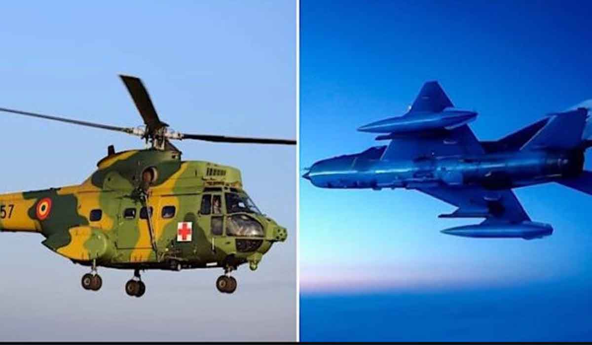 INCIDENT aviatic militar in Romania: Un avion de lupta MIG s-a prabusit in Dobrogea. Elicopterul care a plecat in cautare s-a prabusit