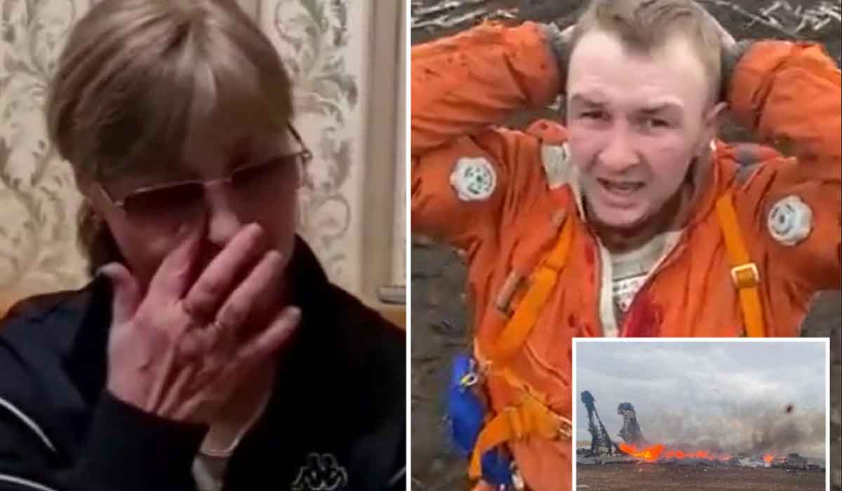 O mama din Ucraina a dezvaluit ca fiul ei este un pilot de lupta rus care si-a bombardat tara inainte de a fi doborat.