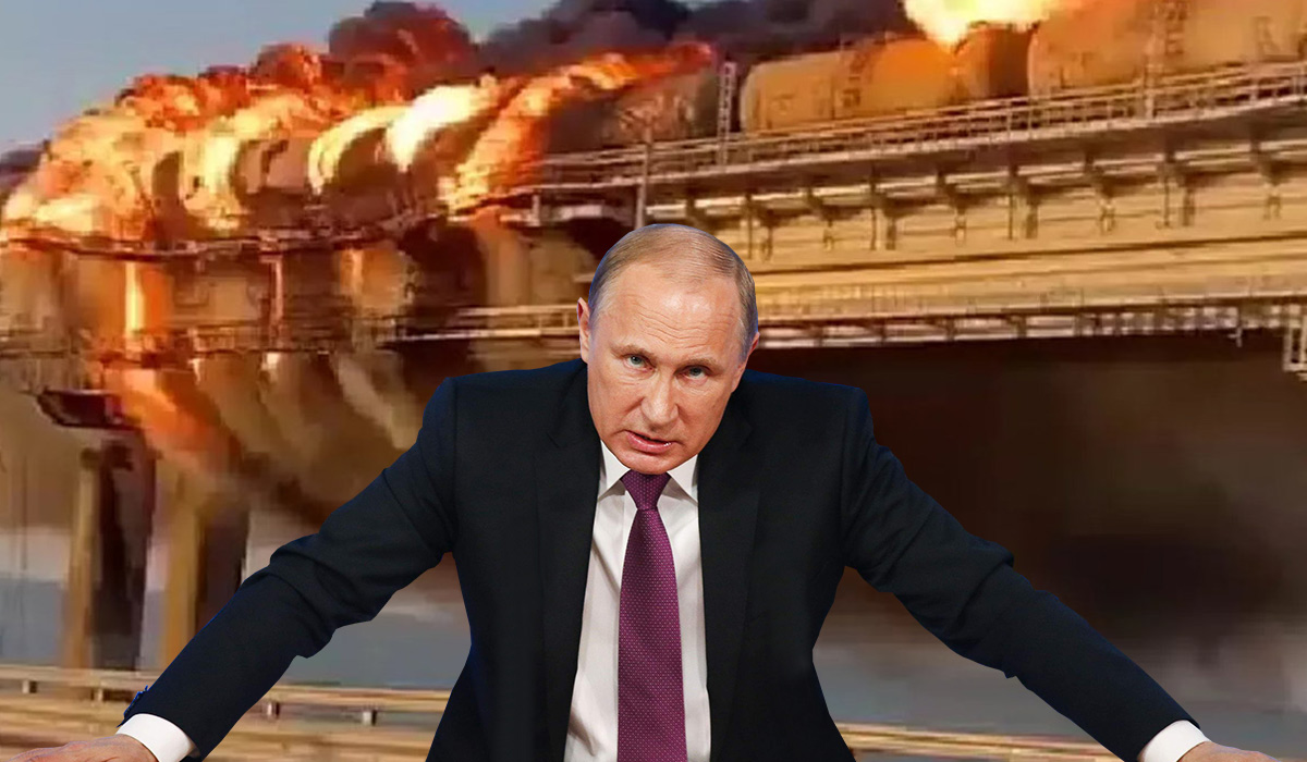 Reactia lui Vladimir Putin dupa explozia care a distrus podul care leaga Crimeea de Rusia