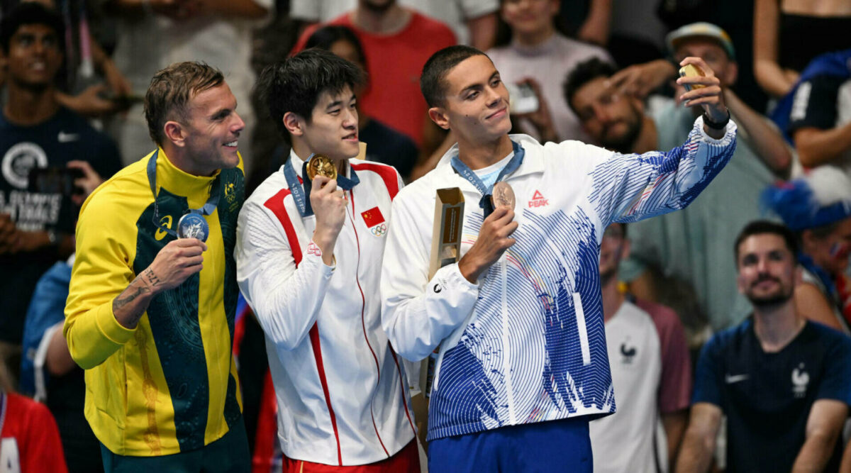 David Popovici, gest incredibil pe podiumul de la Jocurile Olimpice de la Paris! Campionul roman a uimit intreaga planeta