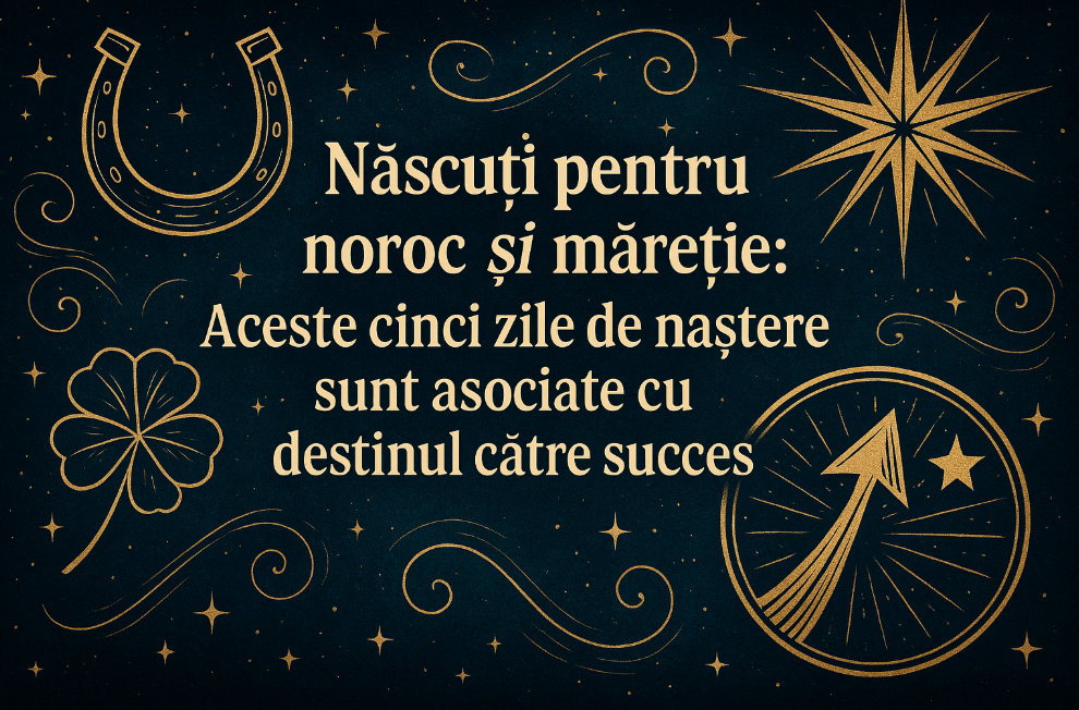 Nascuti pentru noroc si maretie: Aceste cinci zile de nastere sunt asociate cu destinul catre succes