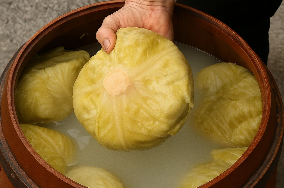 Cum sa mentii limpede zeama de varza murata pana la primavara. Ingredientul secret se pune dupa o saptamana