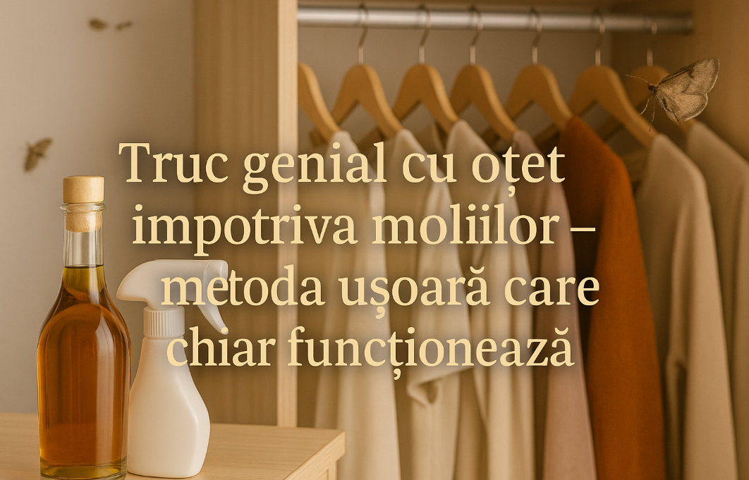 Truc genial cu otet impotriva moliilor – metoda usoara care chiar functioneaza