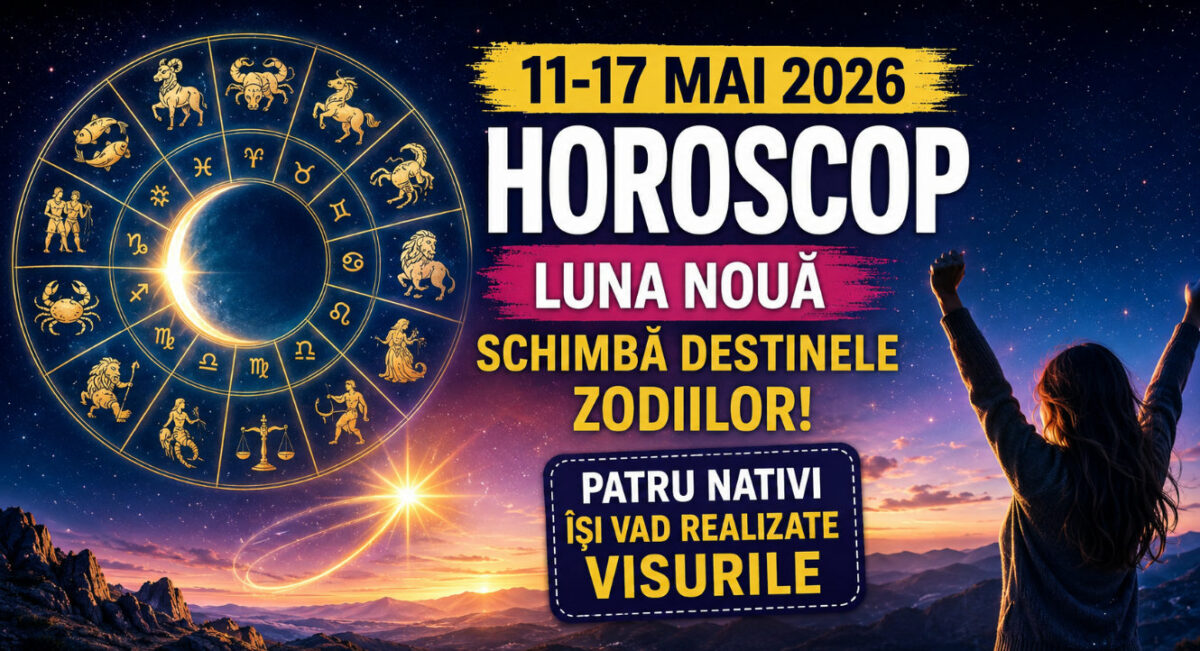 Horoscop 11-17 mai 2026. Luna Noua schimba destinele zodiilor. Patru nativi isi vad realizate visurile