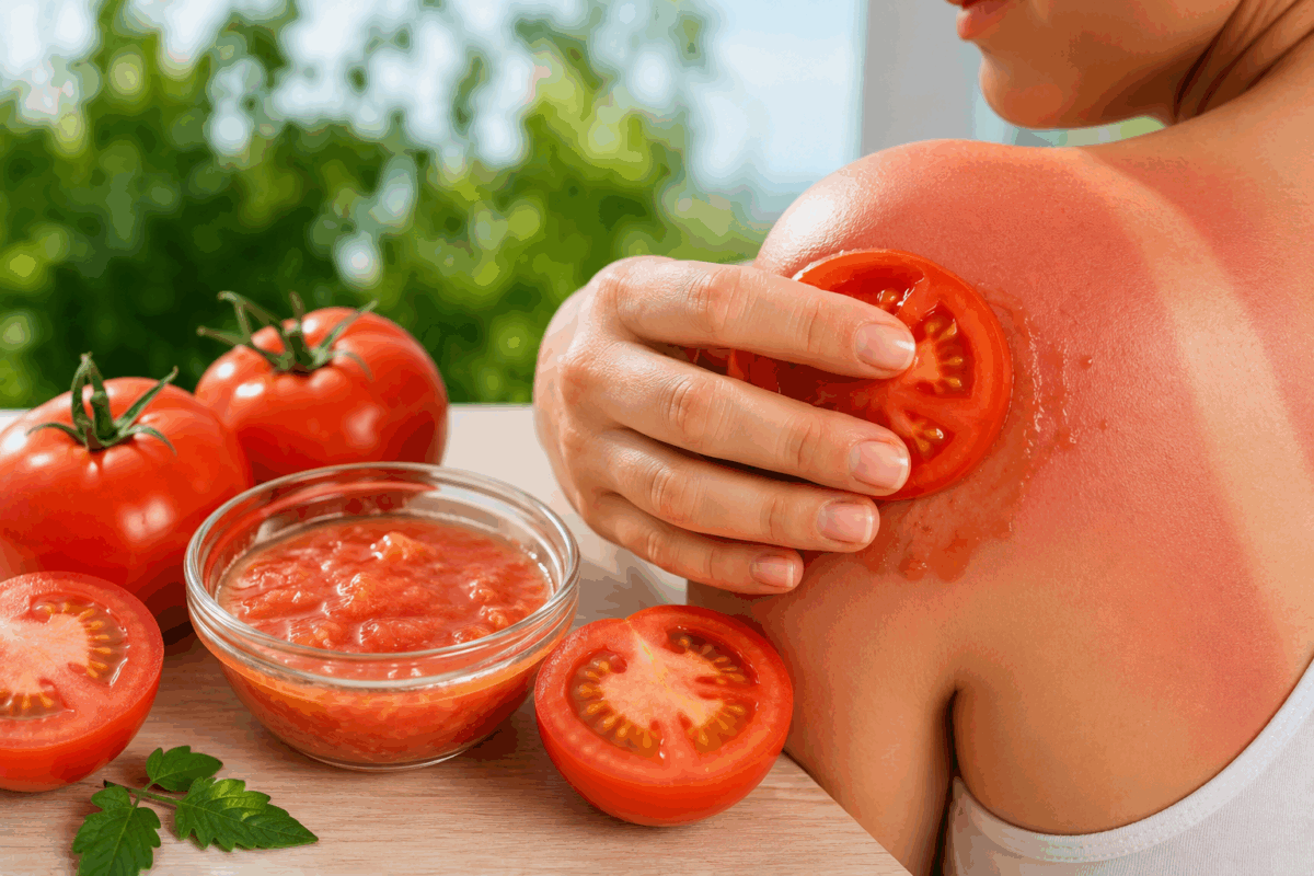 Daca ai rosii in casa, foloseste-le pentru arsurile solare