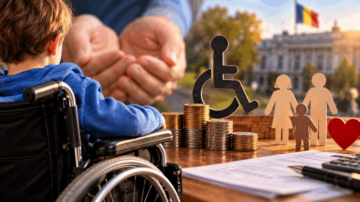 Se schimba ajutorul pentru copiii cu handicap de la 1 ianuarie. Unii pierd toti cei 1.000 de lei, altora li se taie sute de lei lunar