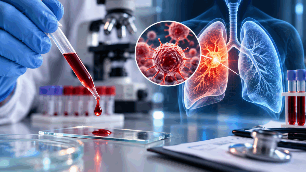 Un simplu test de sange ar putea depista cancerul pulmonar. Noua metoda promite sa descopere boala mai repede