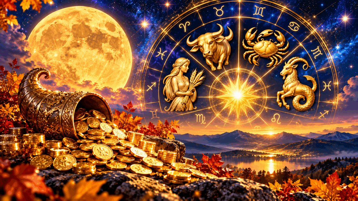 Se deschid portile abundentei de pe 26 octombrie! 4 zodii atrag bani, noroc si prosperitate. Destinul le surade pana in noiembrie!