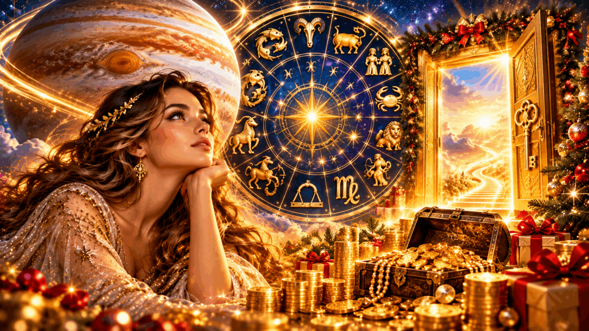 Pana la Craciun se deschid portile norocului! 5 zodii au lipici la bani, iar Jupiter le aduce sansa pe care o asteptau
