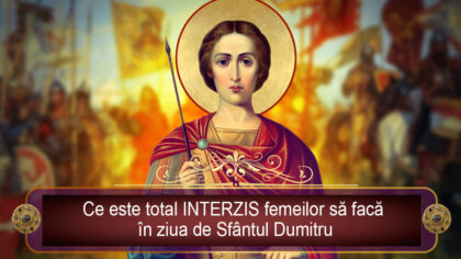 Sfantul Dumitru 2025. Ce nu...