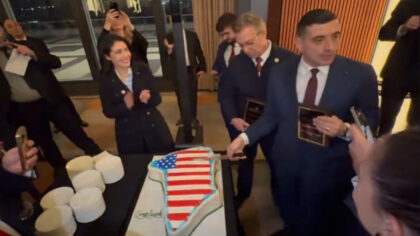 George Simion, pus la zid...