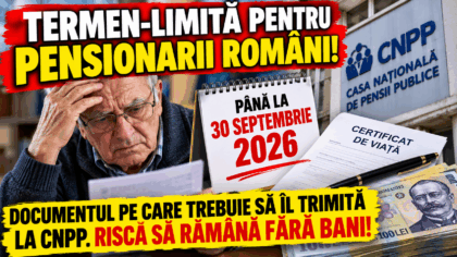 Pensionarii au termen pana pe...